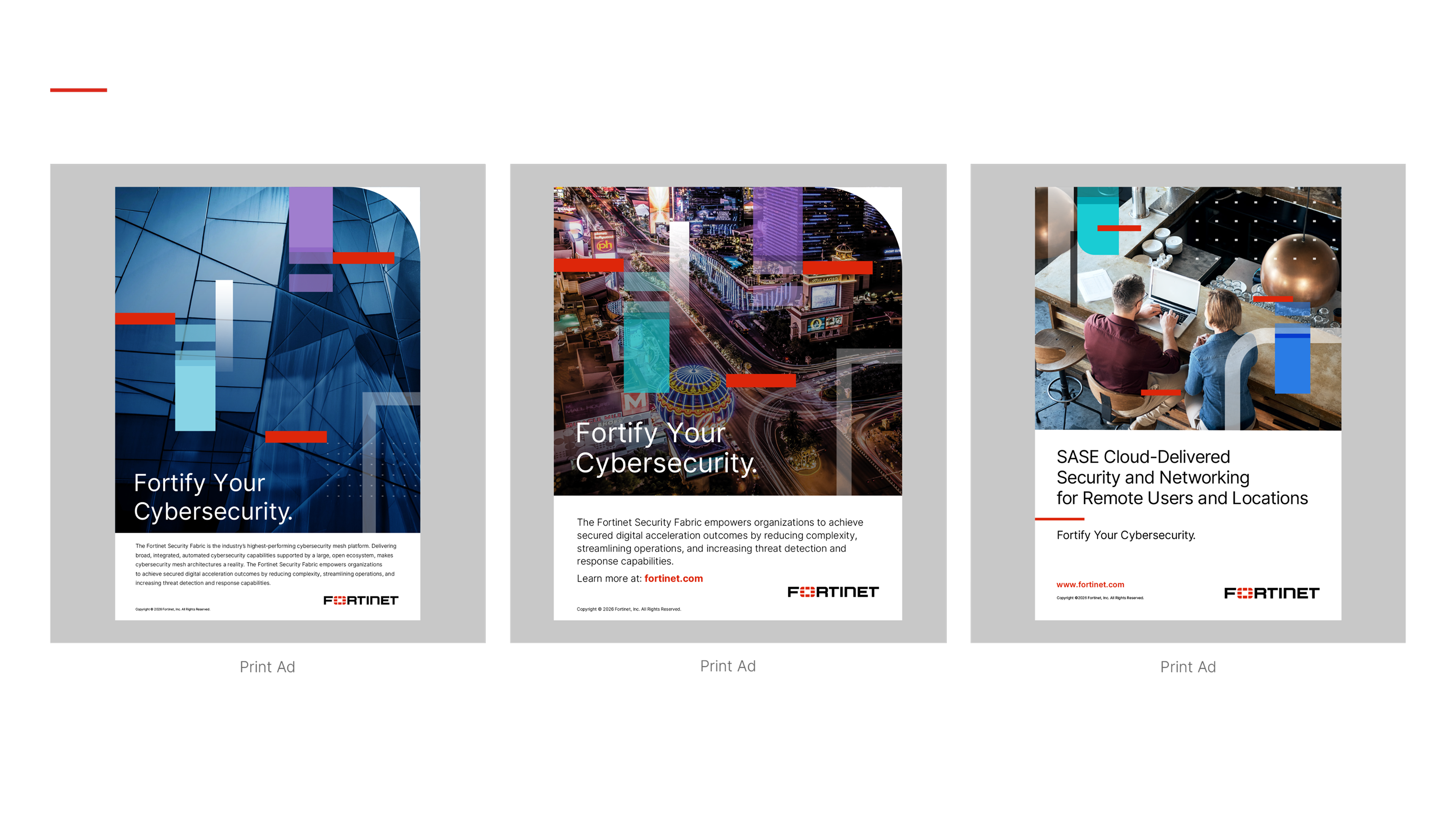 Fortinet — Print Advertising & Collateral