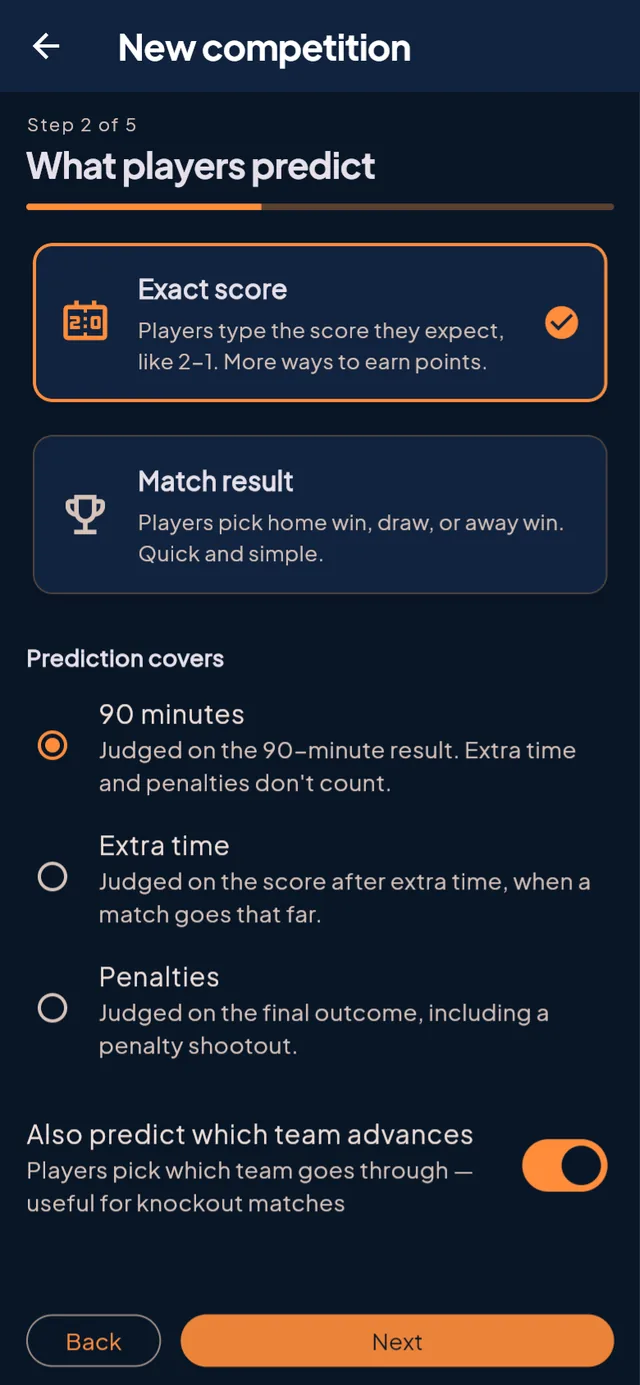 PrediBall — Private Leagues & Scoring