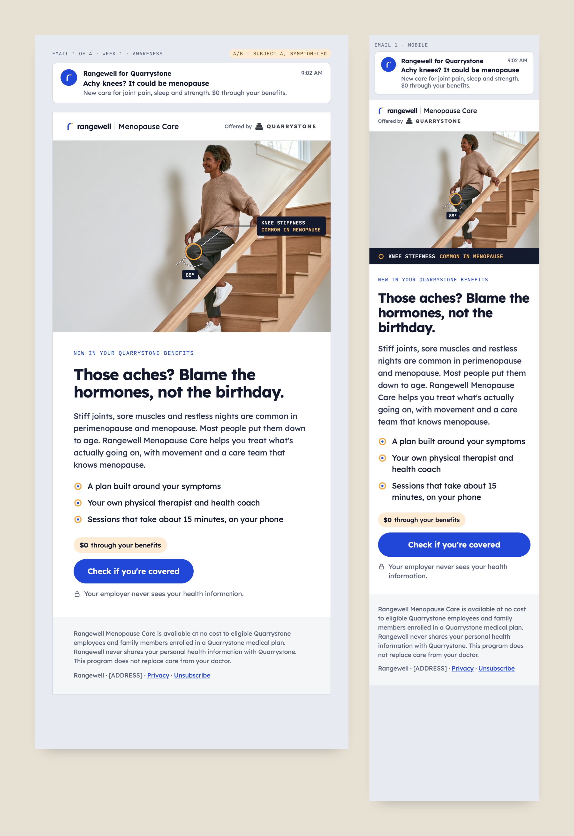 Rangewell — Member Journey & Email