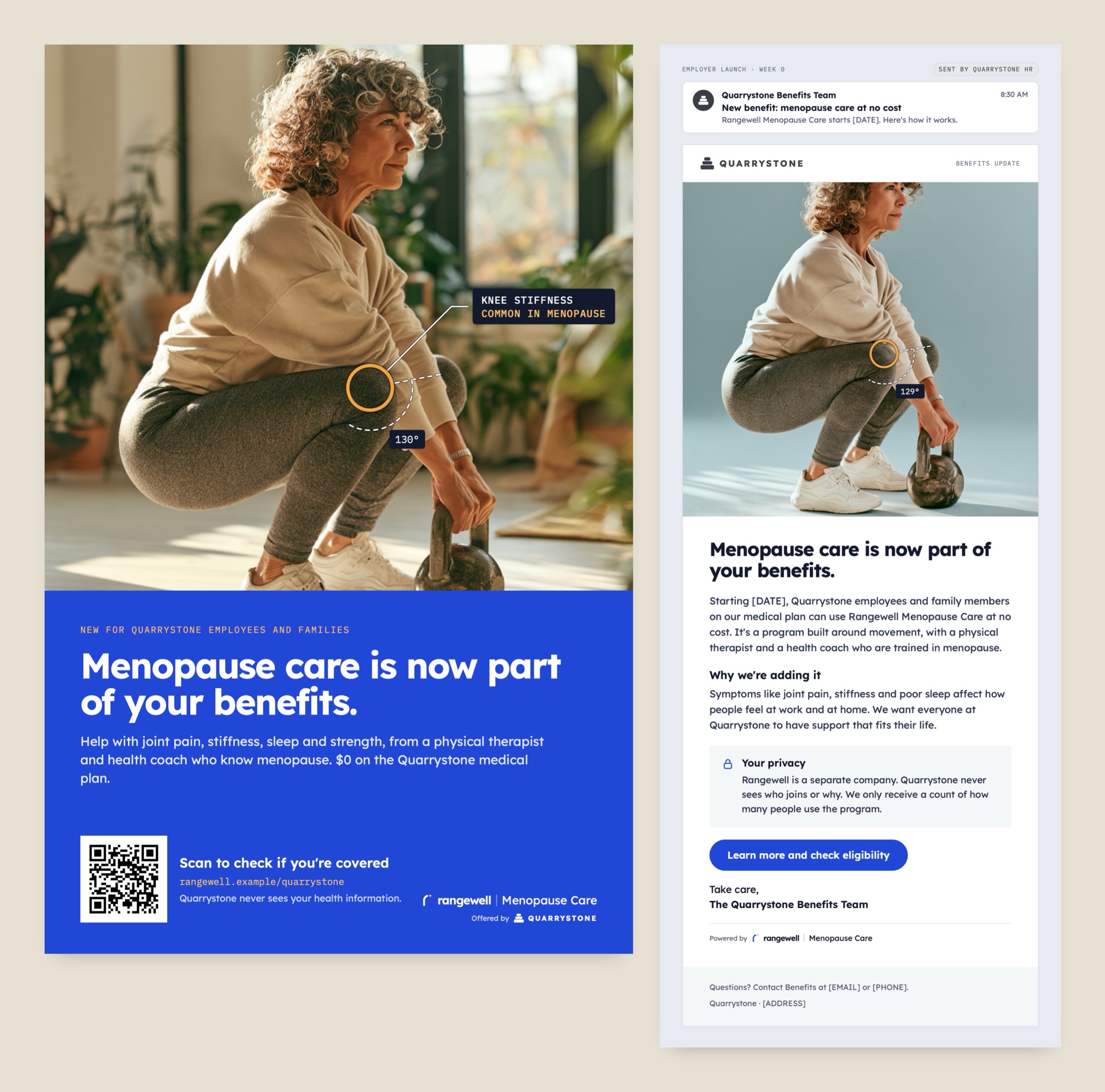 Rangewell — Direct Mail & Employer Kit