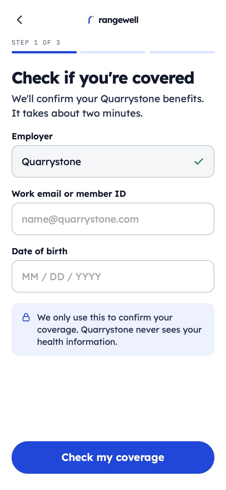 Rangewell — Enrollment