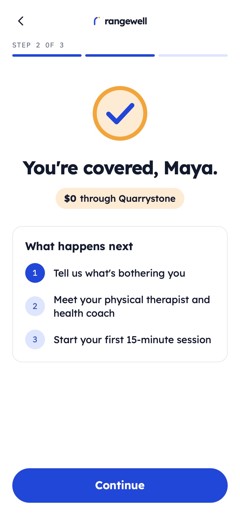Rangewell — Enrollment